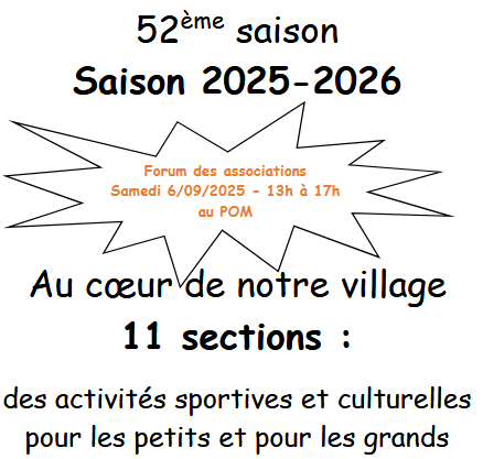 Saison 2025-2026 Forum samedi 06/09/2025